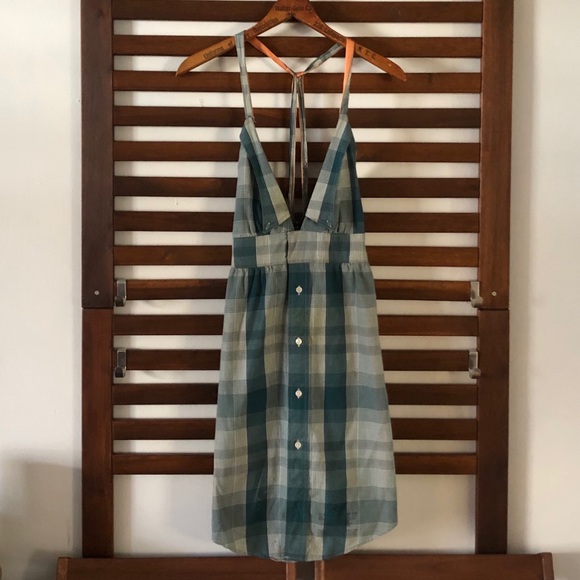 Some Odd Rubies-Vintage Plaid Halter Style Dress